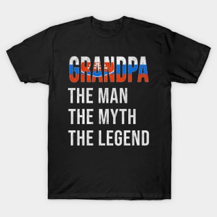 Grand Father Slovakian Grandpa The Man The Myth The Legend - Gift for Slovakian Dad With Roots From  Slovakia T-Shirt